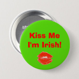 Kiss Me I'm Irish 4Molly 3 Inch Round Button
