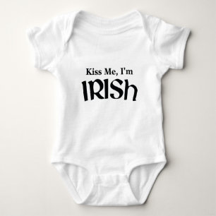 Kiss Me I'm Irish Baby Bodysuit
