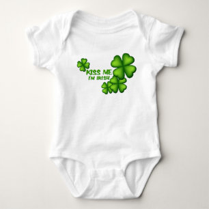 Kiss Me Im Irish Baby Bodysuit
