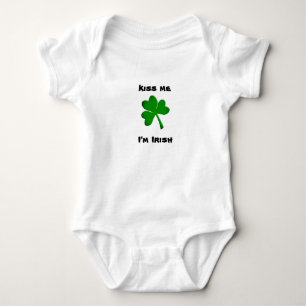 Kiss me, I'm Irish baby one piece Bodysuit
