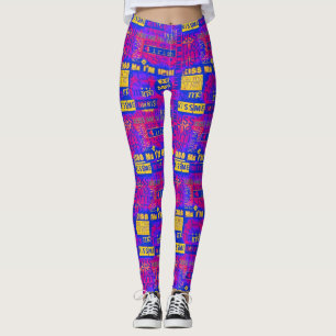 Kiss Me I'm Irish Bright Word Play Leggings