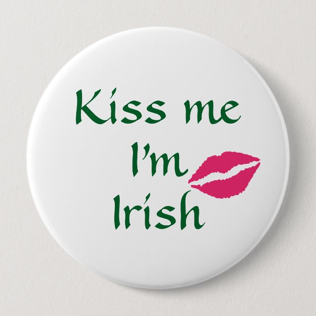 Kiss Me I'm Irish Button (Front)