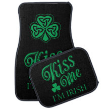 Kiss Me I'm Irish Car Mats
