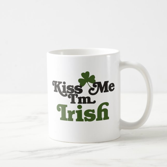 Kiss me Im Irish Coffee Mug (Right)