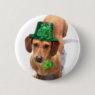 Kiss me I'm Irish Dachshund 2 Inch Round Button