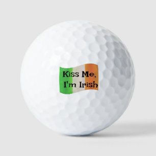 Kiss Me, I'm Irish: Funny Custom Golf Balls