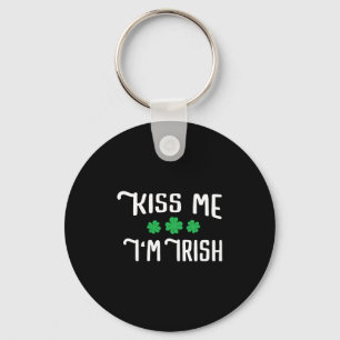 Kiss Me I'm Irish Funny St Patrick's Day Keychain