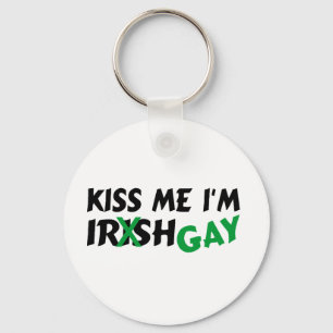 Kiss Me Im Irish Gay Keychain