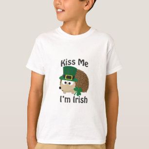 Kiss Me I'm Irish Hedgehog T-Shirt