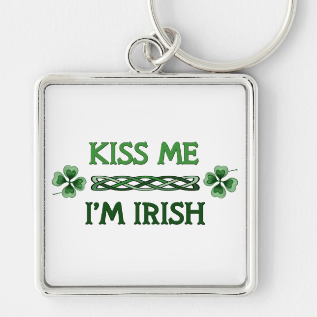 Kiss Me, I'm Irish Keychain (Front)