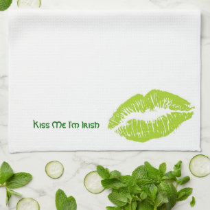 Kiss Me I'm Irish Kitchen Towel