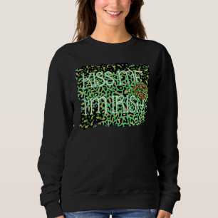 Kiss Me I'm Irish Leopard St Patrick's Day Costume Sweatshirt