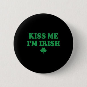 Kiss Me I'm Irish Leprechaun St Patricks Day 2 Inch Round Button