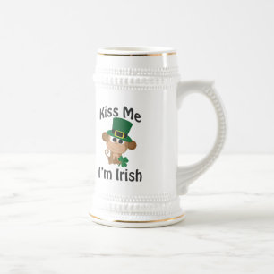 Kiss Me, I'm Irish! Monkey Beer Stein