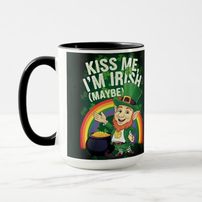 Kiss Me I'm Irish Mug (Left)