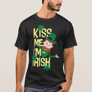 Kiss me Im Irish Patty funny St Patricks Day T-Shirt