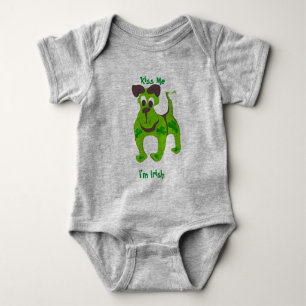 Kiss Me, I'm Irish Puppy T-shirt Baby Bodysuit