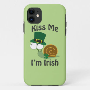 Kiss Me I'm Irish Snail iPhone 11 Case