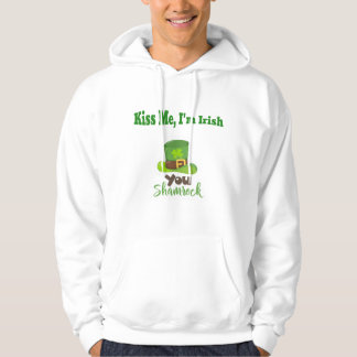Kiss Me, I'm Irish St.Patrick’s Day Lucky Shamrock Hoodie