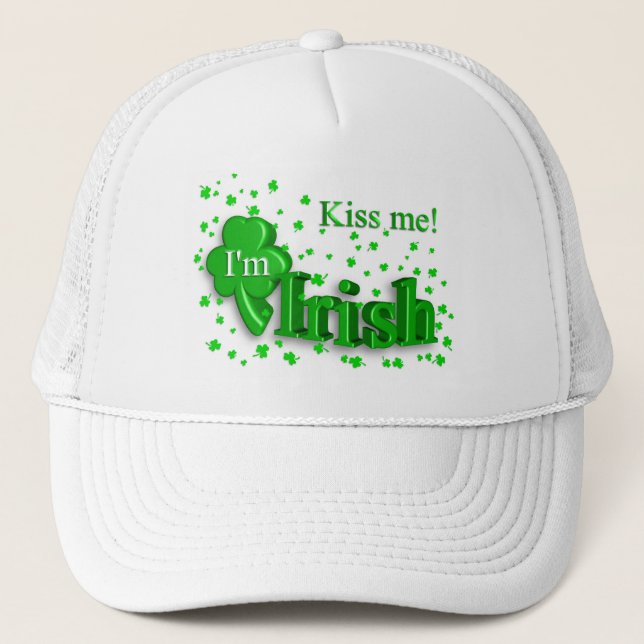 Kiss Me I'm Irish St. Patrick's Day Hat (Front)