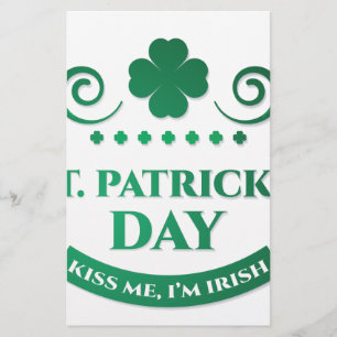 kiss me i'm irish stationery