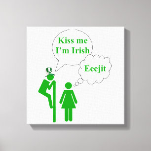 Kiss me I'm, Irish toilet sign