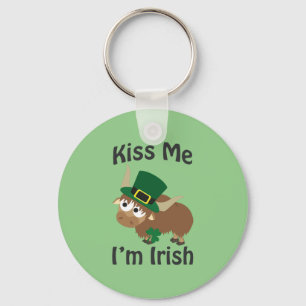 Kiss me I'm Irish Yak Keychain
