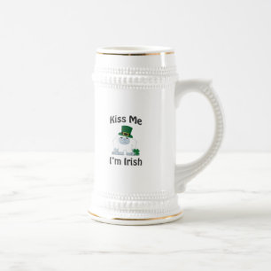 Kiss Me I'm Irish Yeti Beer Stein