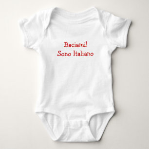 Kiss Me! I'm Italian (boy) Baby Bodysuit