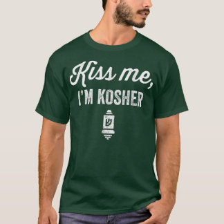 Kiss Me I'm Kosher Funny Jewish Hebrew Traditional T-Shirt
