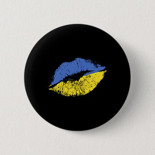 Kiss Me I'm Ukrainian! Proud Ukrainian Valentine's 2 Inch Round Button