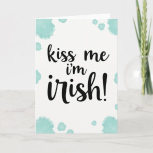 Kiss Me Irish Fun Time Card