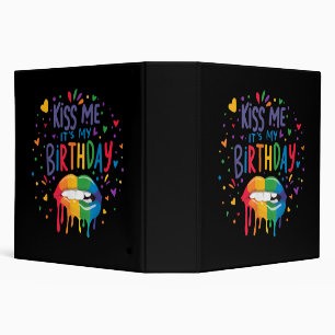 Kiss Me It's My Birthday Binder