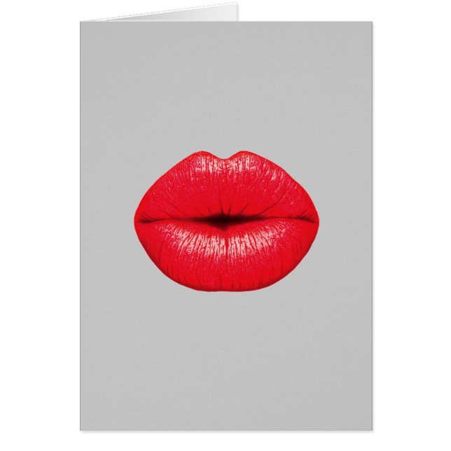 KISS me LIPS red mouth (Front)