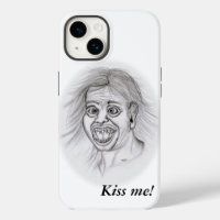 Kiss ME! - Pencil drawing black and white Design