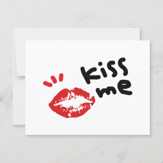 KISS ME POSTCARD