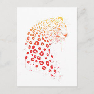 Kiss me postcard