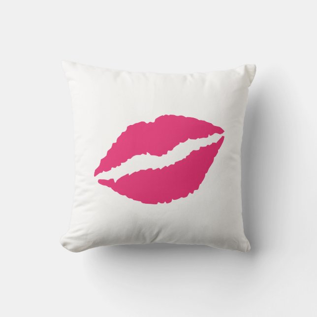 Kiss Me Pretty Reversible Pillow (Front)