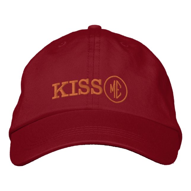 KISS ME retro Hat / Fun Party trucker cap (Front)