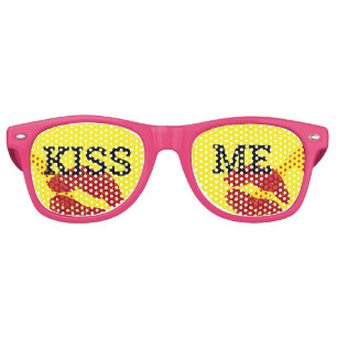 KISS ME rétro Shades / Fun Party Lunettes de solei