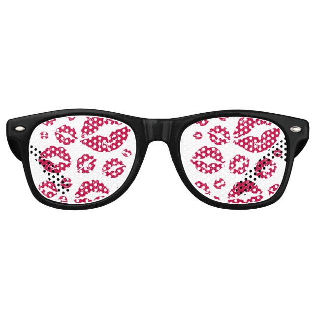 KISS ME retro Shades / Fun Party Sunglasses (Front)
