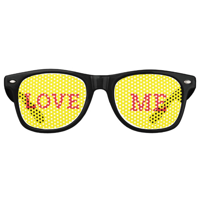 KISS ME retro Shades / Fun Party Sunglasses (Front)