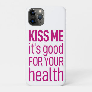 "Kiss me" Round Pillow iPhone 11 Pro Case
