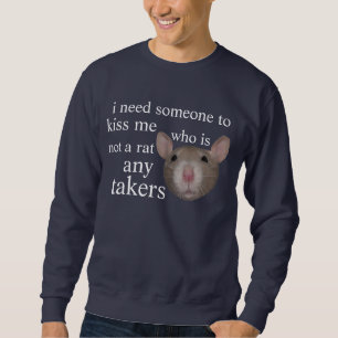 kiss me sweatshirt