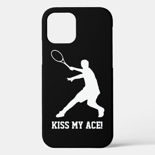 KISS MY ACE funny tennis player quote personalized Case-Mate iPhone Case (Back)