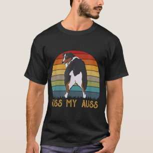 Kiss My Auss Funny Aussie Mom Aussie Owner Retro S T-Shirt