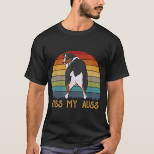 Kiss My Auss Funny Aussie Mom Aussie Owner Retro S T-Shirt
