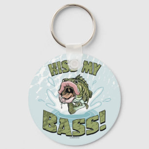 Kiss My Bass Big Mouth Fish Gear Keychain