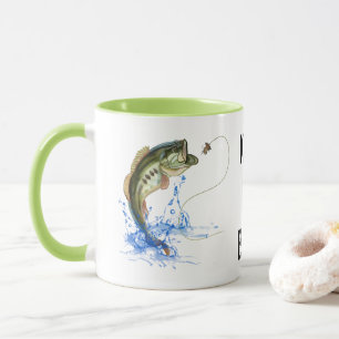 Kiss My Bass Fishing Mug