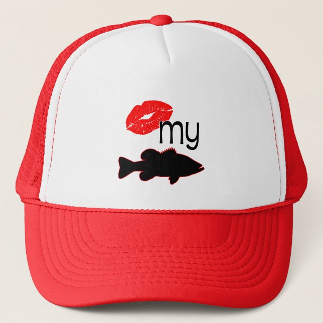 KISS MY BASS TRUCKER HAT (Front)